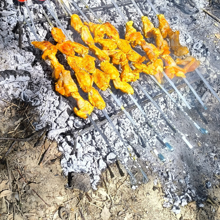 منقل صحرایی مسافرتی کم جا کباب پز..