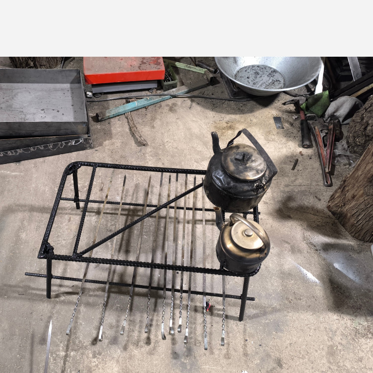 کباب پز چهار4چار پایه تاشو آتش اجاق سیار